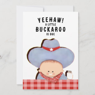 Invitación Baby Shower Vaquero