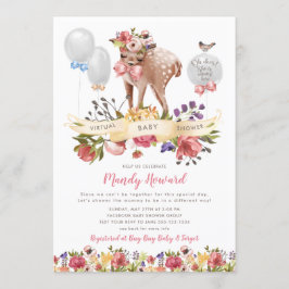 Invitación Baby Shower virtual de cuarentena de Oh Chica de c