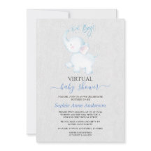 Baby Shower virtual de Elefantes Modernos Por Corr