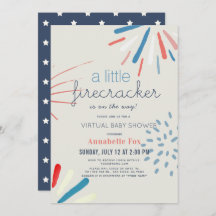 Baby Shower virtual de Firecracker 4 de julio