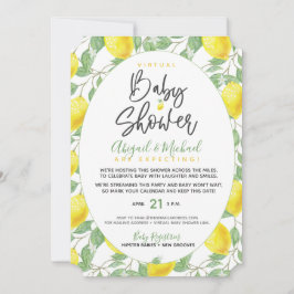 Invitación Baby Shower virtual neutral de género de Boho Lemo