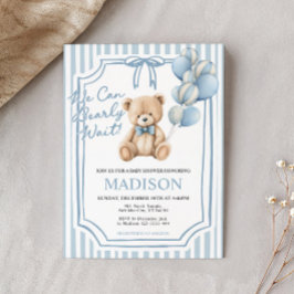 Invitación Baby Shower We Can Bearly Wait
