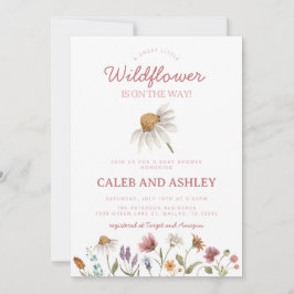 Invitación Baby Shower Wildflower