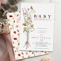 Invitación Baby Shower Wildflower