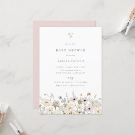 Invitación Baby Shower Wildflower