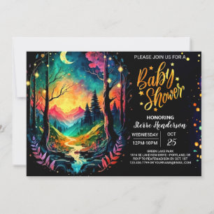 Invitación Baby Shower Wonderland Enchanted Grove