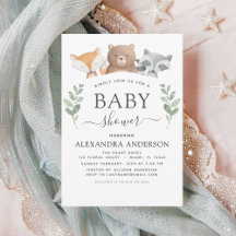 Baby Shower Woodland Eucalyptus Greenery
