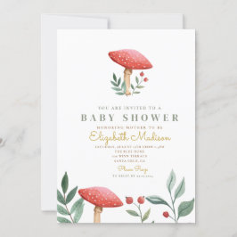 Invitación Baby Shower Woodland Forest