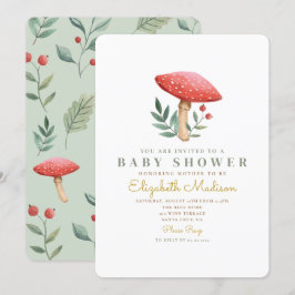 Invitación Baby Shower Woodland Forest