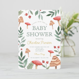 Invitación Baby Shower Woodland Forest
