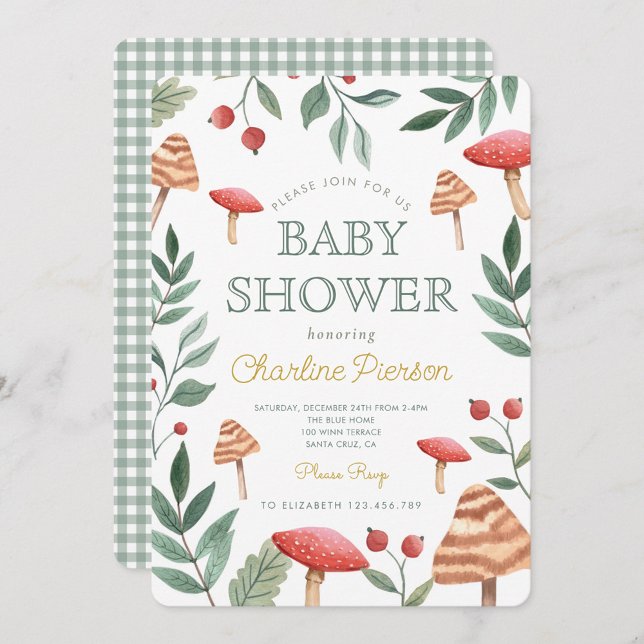 Invitación Baby Shower Woodland Forest (Subido por el creador)