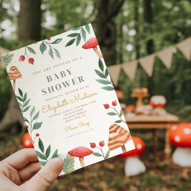 Invitación Baby Shower Woodland Forest (Subido por el creador)
