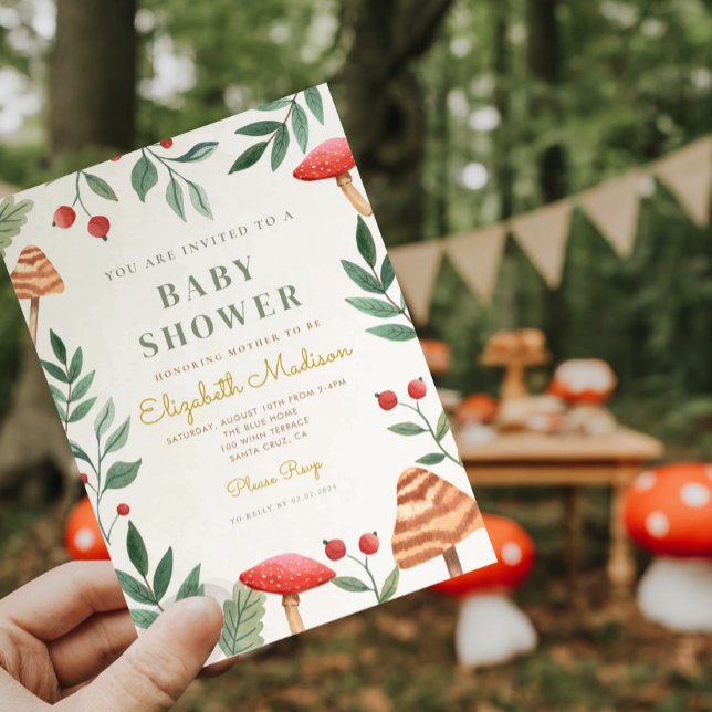 Invitación Baby Shower Woodland Forest (Subido por el creador)