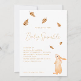 INVITACIÓN BABY SPRINKLE AUTUMN MODERNO MINIMAL BABY SHOWER |