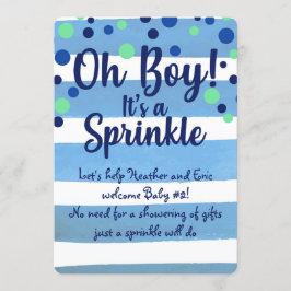 Invitación Baby Sprinkle - Baby Boy Invite