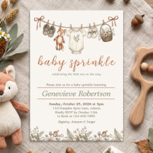 Baby Sprinkle Bosque Zorro Baby Shower Otoño