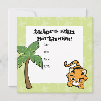 Invitación Baby Tiger Cutie