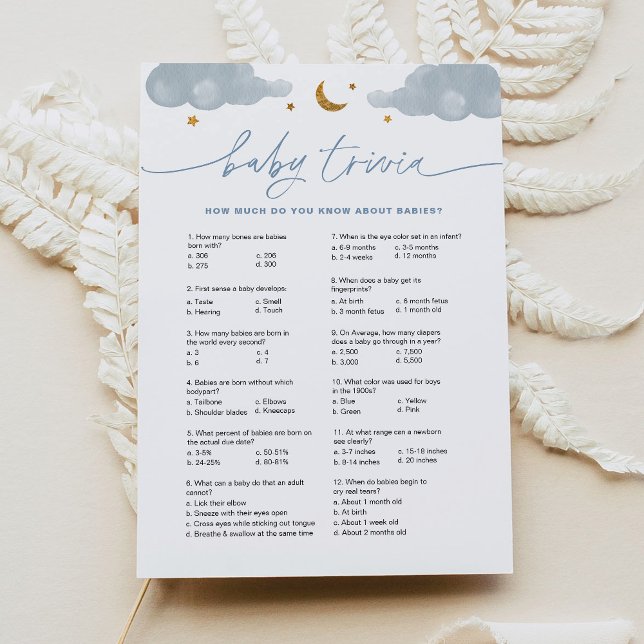 Invitación Baby Trivia Twinkle Little Star Baby Shower Card (Subido por el creador)