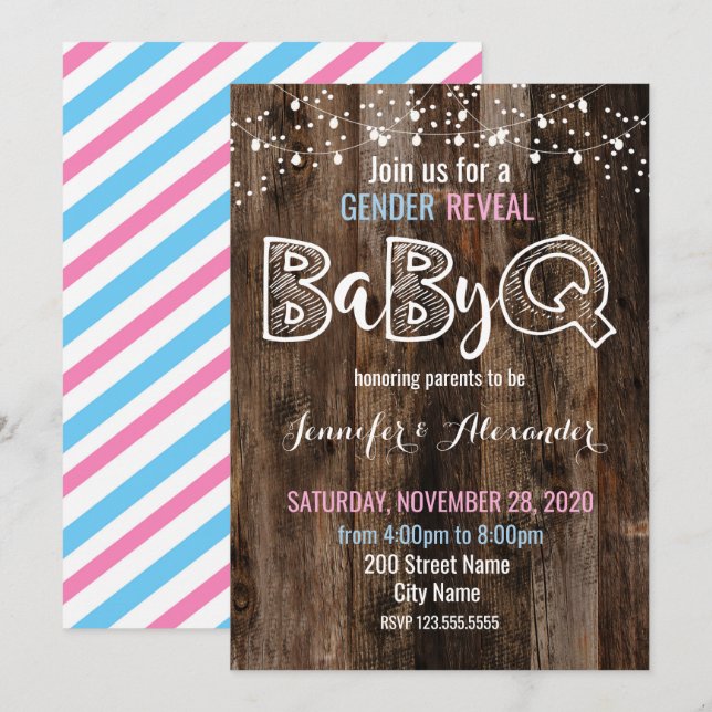 Invitación BaByQ (Anverso / Reverso)