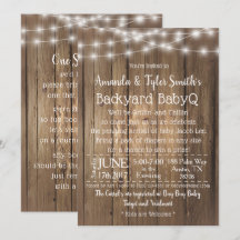 BabyQ Backyard BBQ Bash Madera Rustic Sexo Neutral