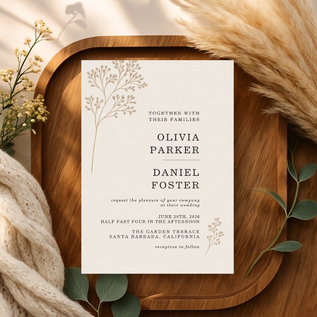 Invitación Baby's Breathe Wedding (Subido por el creador)