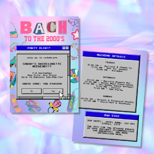 Invitación Bach to the 2000's Bachelorette Weekend