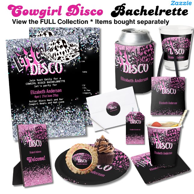 Invitación Bachelette Disco Bachelorette, la última riada de  (Subido por el creador)