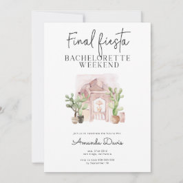 Invitación Bacheloret Fin de Semana Desierto Final Fiesta Oes