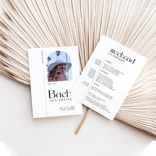 Invitación Bachelorette "Bach & Boujee" Mínima Moderna