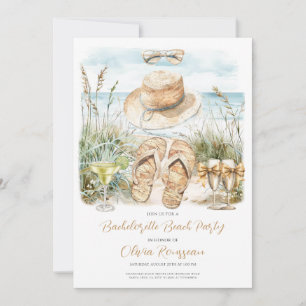 Invitación Bachelorette Beach Fiesta Watercolor