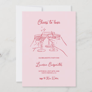 Invitación Bachelorette Cheers