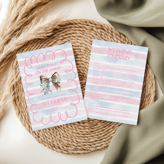 Invitación Bachelorette Coastal Cowgirl (Subido por el creador)