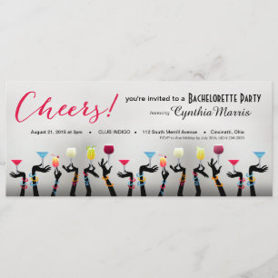 Invitación Bachelorette Cocktail Fiesta