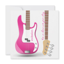 Bachelorette Dance Fiesta Guitarra Eléctrica Rosa
