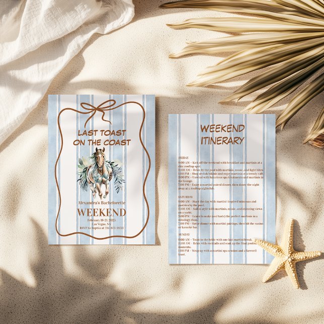 Invitación Bachelorette de Caballo Costero de Sueño Occidenta (Subido por el creador)