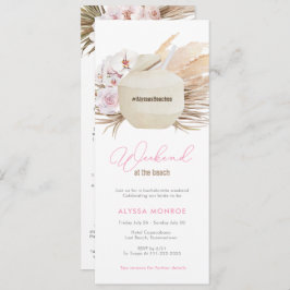 Invitación Bachelorette de fin de semana de la playa Neutral 
