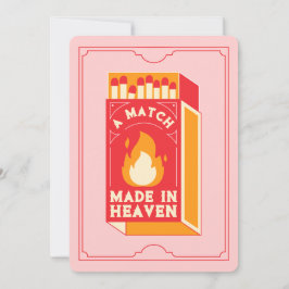 Invitación Bachelorette de personalizable "Match Made in Heav