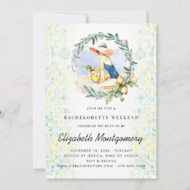 Invitación Bachelorette Destino Citrus Mediterráneo