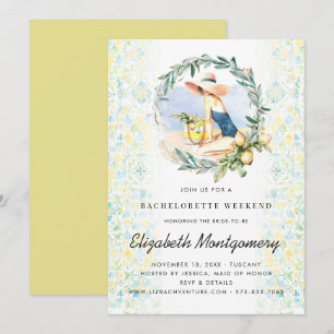 Invitación Bachelorette Destino Citrus Mediterráneo