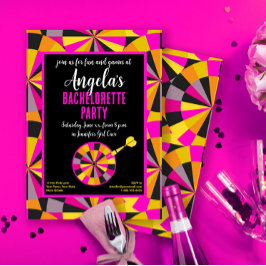 Invitación Bachelorette Game Room Chica Temática