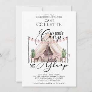 Invitación Bachelorette Glamping Fiesta