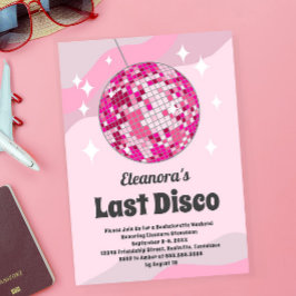 Invitación Bachelorette Groovy Last Disco Invite, Disco Ball