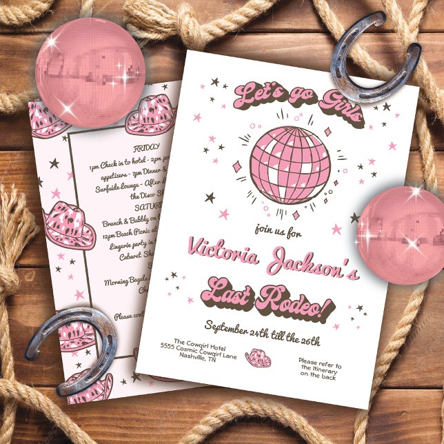 Invitación Bachelorette Itinerario Vamos Chicas (Subido por el creador)