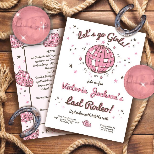 Invitación Bachelorette Itinerario Vamos Chicas Invi (Subido por el creador)