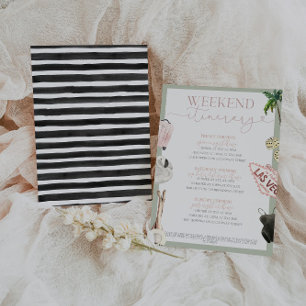 Invitación Bachelorette Itinerary de Las Vegas