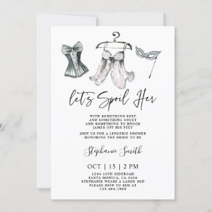 Invitación Bachelorette Lingerie Bridal Shower