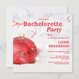 Invitación Bachelorette Navidades de Invierno