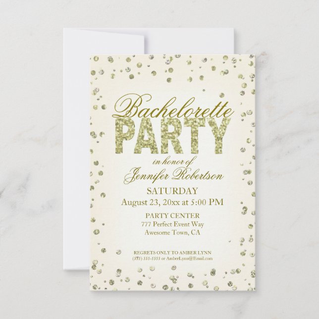 Invitación Bachelorette Party (Anverso)