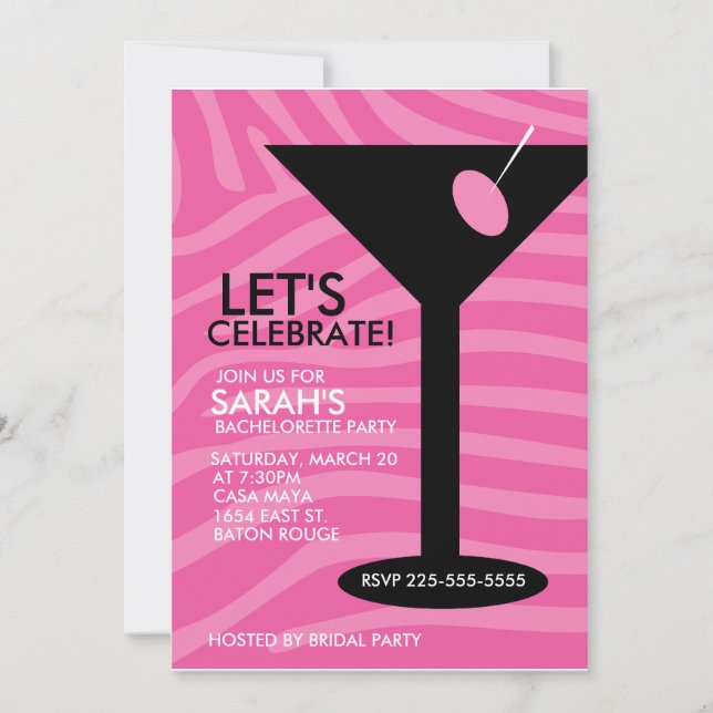 Invitación Bachelorette Party (Anverso)