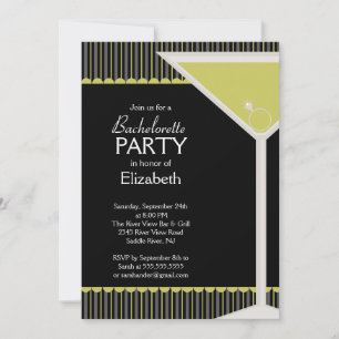 Invitación Bachelorette Party Invitation Martini Glass